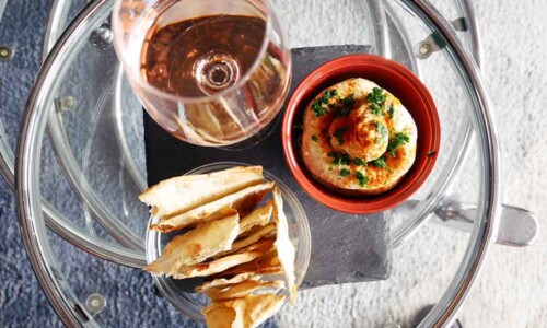 Hummus e Crackers Artigianali